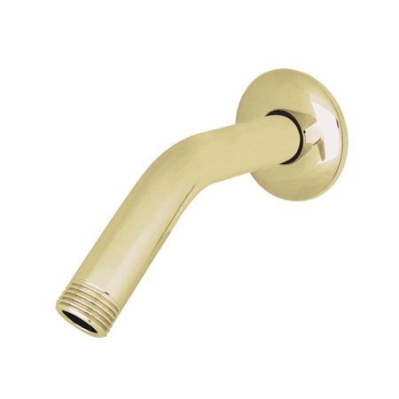 SHOWERSCAPE K155K2 6-Inch Shower Arm with Flange, Polished Brass K155K2